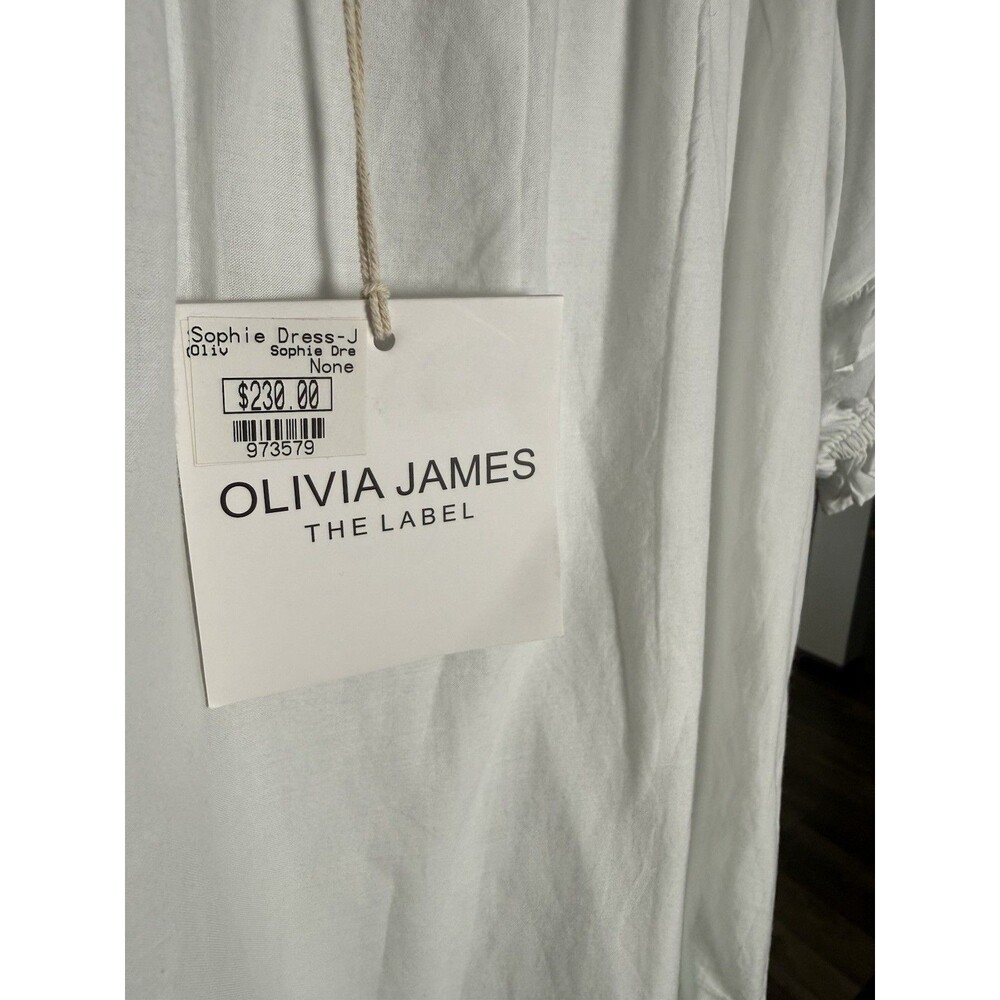 OLIVIA JAMES The Label Sophie Babydoll Short Sleeve Dress Tropical Monkey M $230 - Picture 8 of 8